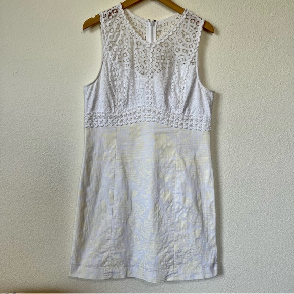 Lilly Pulitzer White/ Cream Dress Size 12 - Picture 3 of 11